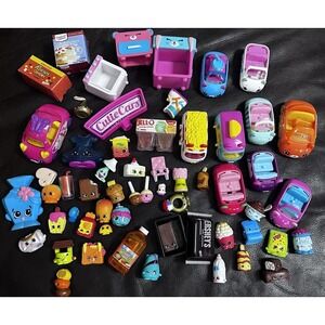 50+ Pc Mixed Shopkins & Cutie Cars Toy Lot All Seasons Mini Figure Collectible
